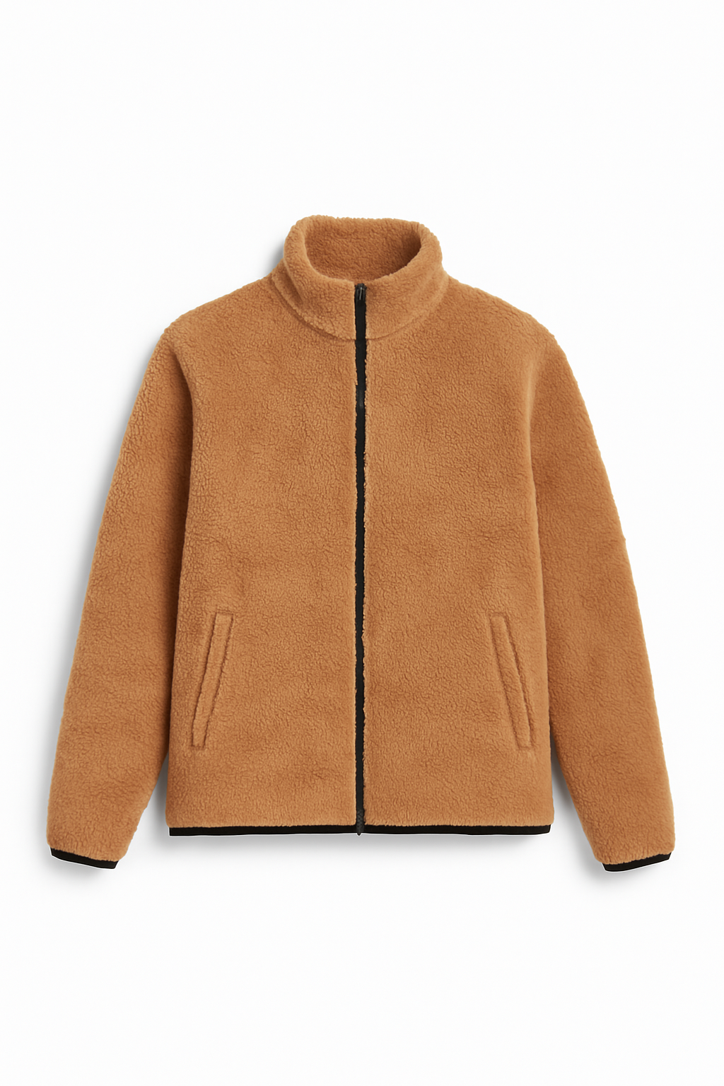 Kvinna Teddy fleece jacka i brun