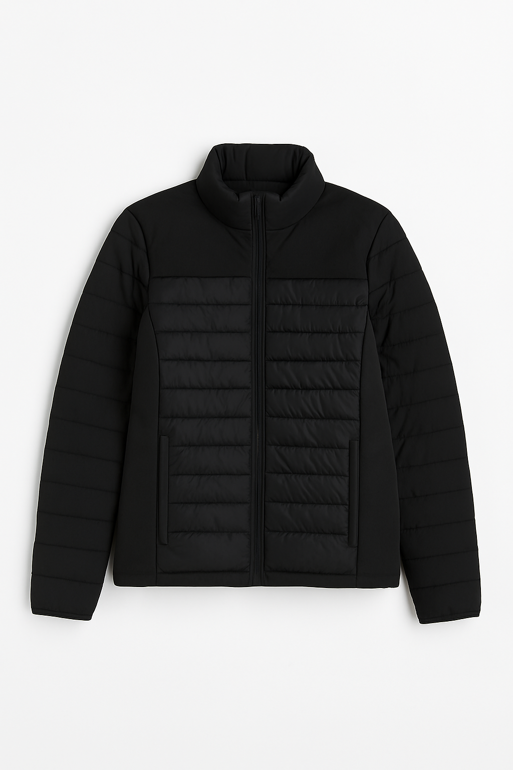 Quilted höst damjacka i svart – Perfekt för trädgården (Ko