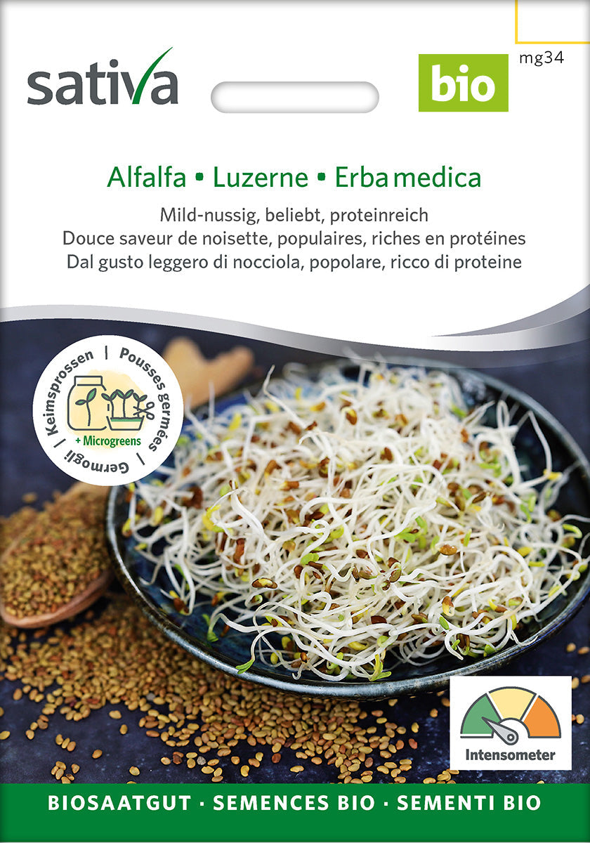 Organic Alfalfa Sprouting Seeds 50 g